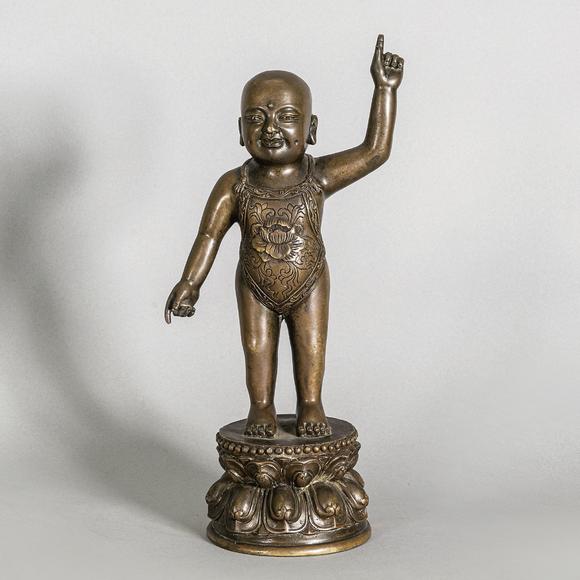 铜释迦牟尼诞生佛像