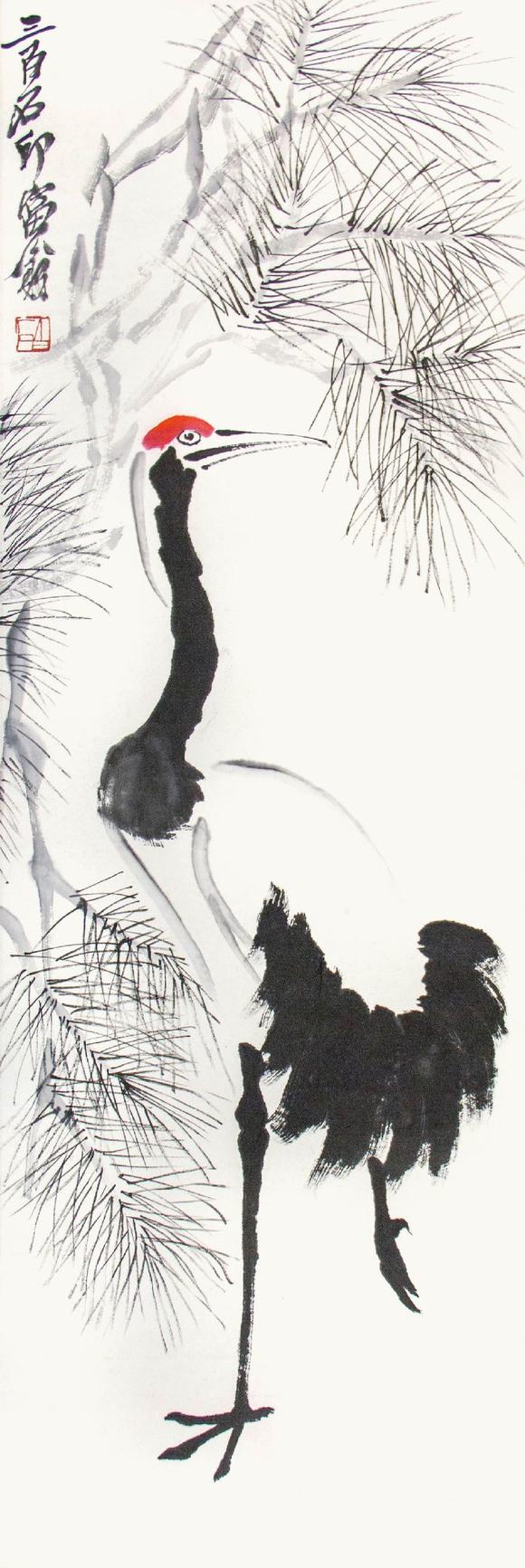 齐白石松鹤图