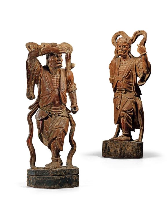 清木雕千里眼顺风耳