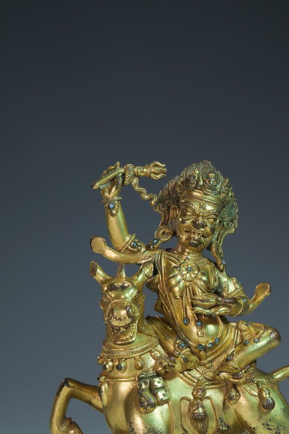 buddhism sculpture from qing 清代吉祥天母佛像