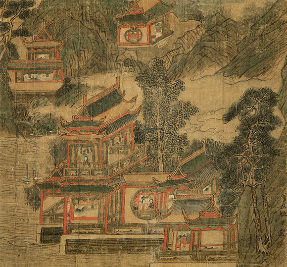 仇英14981552亭台楼阁图