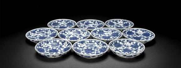 诚昌国际明 富贵佳器款花卉纹盘