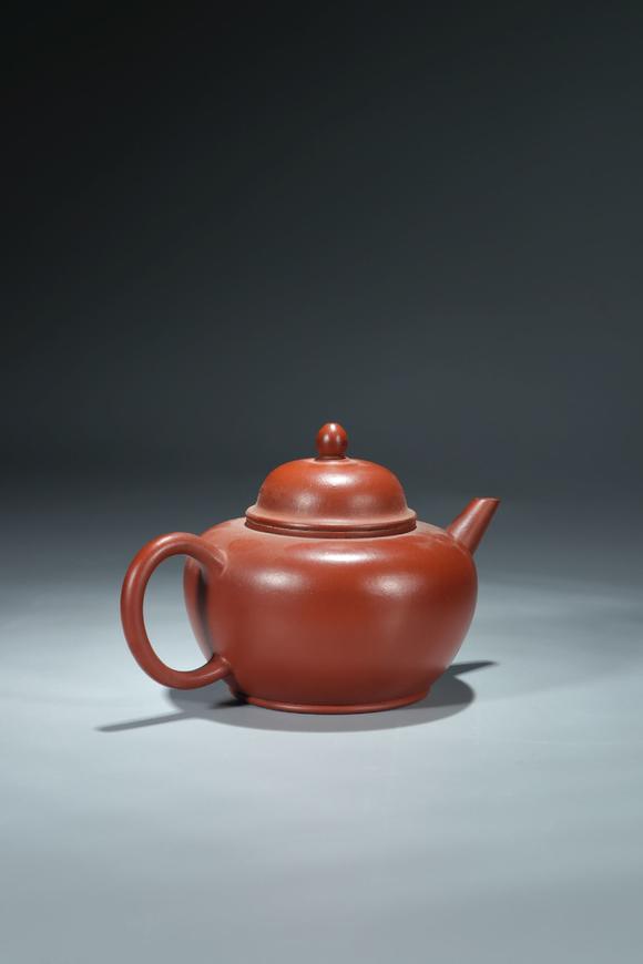 现代江建翔制兢媚清香紫砂壶