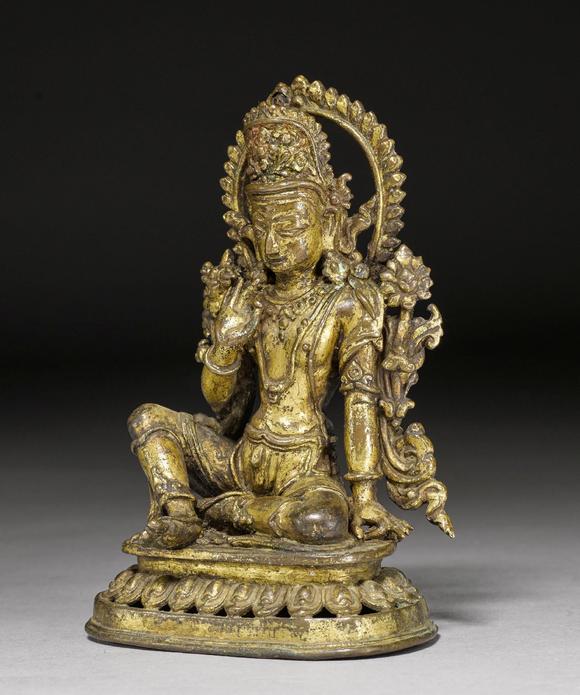 鎏金铜合金帝释天像