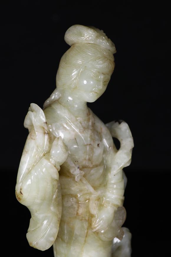 玉仕女摆件jadecarvedladyfigure