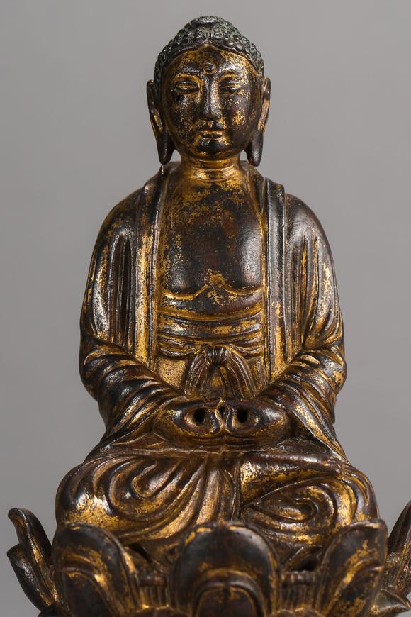 中国辽代铜鎏金佛像liaodynastychinesebronzegiltbuddhastatues