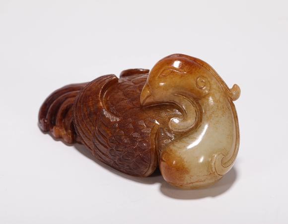 汉代和田玉吉鸟jadebirdfromhan