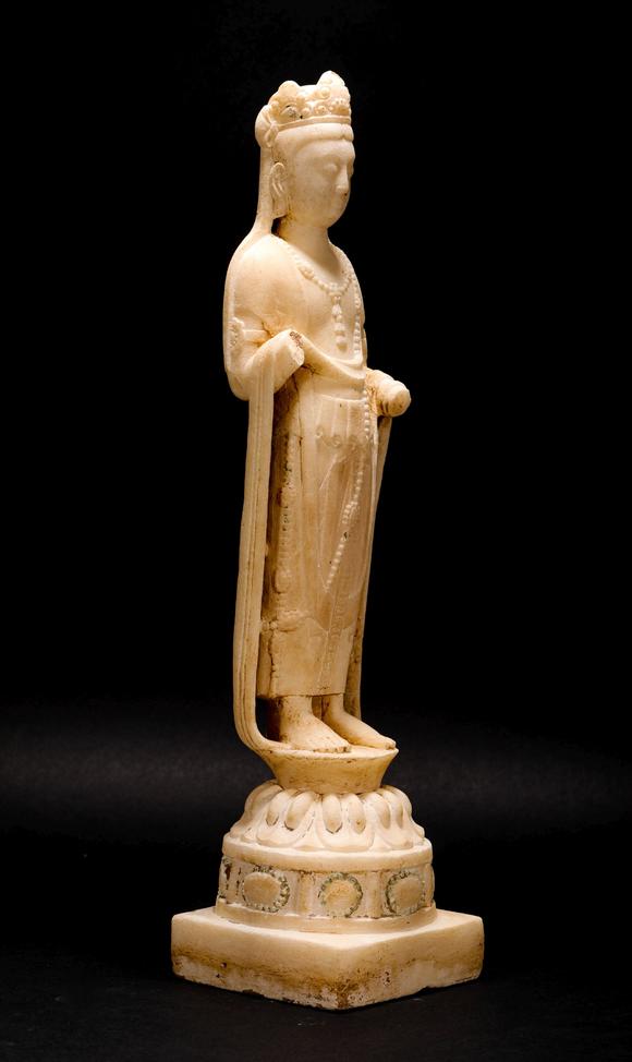 古代汉白玉佛像ancientwhitemarblebuddhastatue